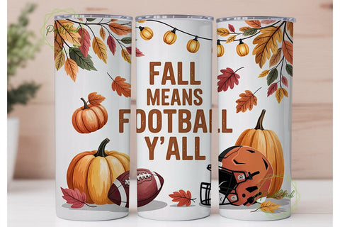 Fall Football Tumbler Wrap Sublimation PixelChick 