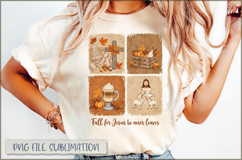 Fall for Jesus he never leaves Sublimation Sublimation Shetara Begum 
