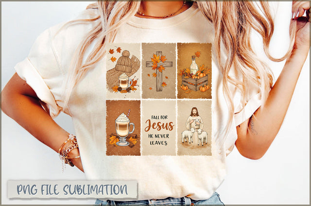 Fall for Jesus he never leaves Sublimation Sublimation Shetara Begum 