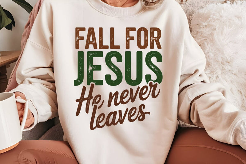 Fall For Jesus He Never Leaves SVG Angelina750 