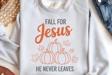 Fall For Jesus He Never Leaves SVG Angelina750 