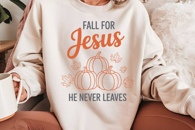 Fall For Jesus He Never Leaves SVG Angelina750 