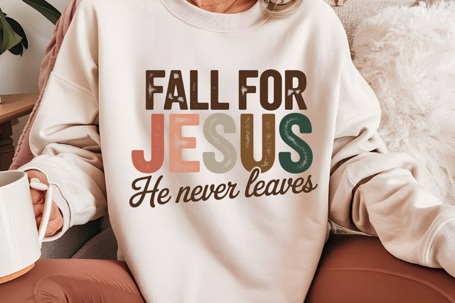 Fall For Jesus He Never Leaves SVG Angelina750 