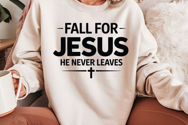 Fall For Jesus He Never Leaves SVG Angelina750 
