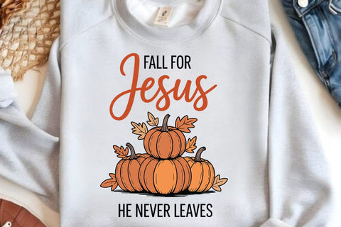 Fall For Jesus He Never Leaves SVG Angelina750 