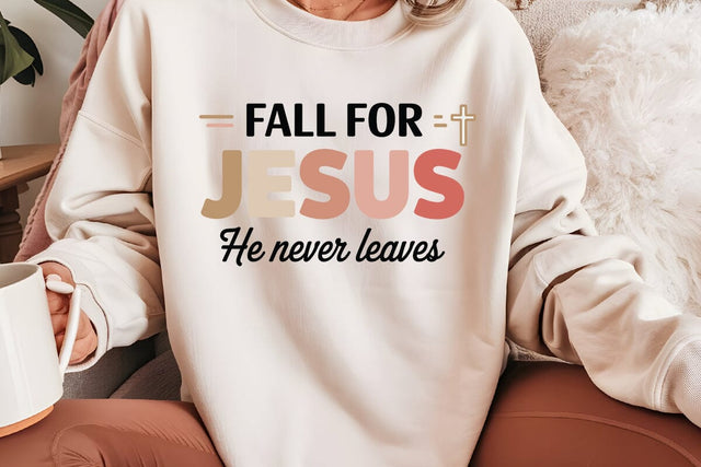 Fall For Jesus He Never Leaves SVG Angelina750 
