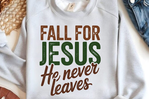 Fall For Jesus He Never Leaves SVG Angelina750 