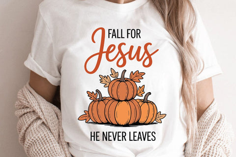 Fall For Jesus He Never Leaves SVG Angelina750 