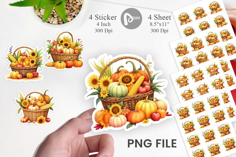 Fall Fruit Sticker Sublimation artnoy 