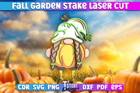 Fall Garden Stakes Bundle | Garden Decoration | Lawn Stakes | Harvest Season | Plant Stake | CNC Files SVG The T Store Design 