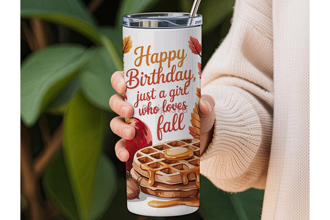 Fall Girl 20oz Tumbler Design Sublimation DesignSVG 