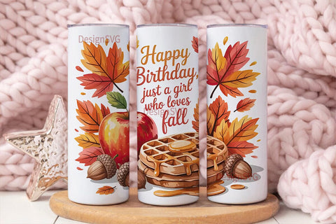 Fall Girl 20oz Tumbler Design Sublimation DesignSVG 