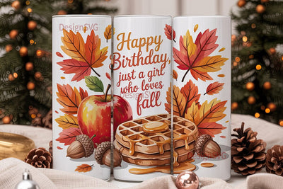 Fall Girl 20oz Tumbler Design Sublimation DesignSVG 