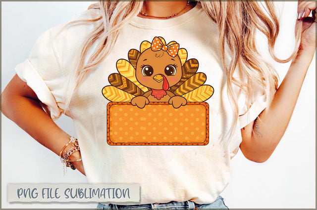 Fall Glitter Turkey Coquette PNG Sublimation Shetara Begum 