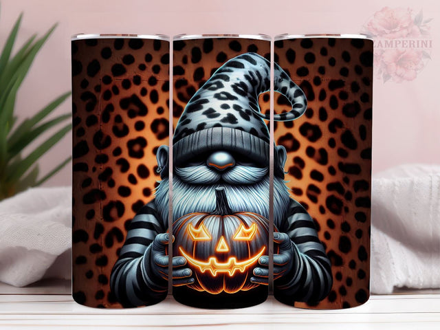 Fall Gnome Pumpkin 20oz Tumbler Wrap PNG, Autumn LeavesTumbler Png, Straight & Tapered Tumbler Wrap, Instant Digital Download Sublimation Li Zamperini 