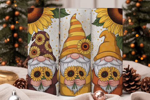 Fall Gnomes 20oz Tumbler Wrap Sublimation DesignSVG 