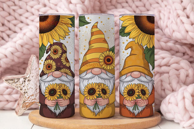 Fall Gnomes 20oz Tumbler Wrap Sublimation DesignSVG 