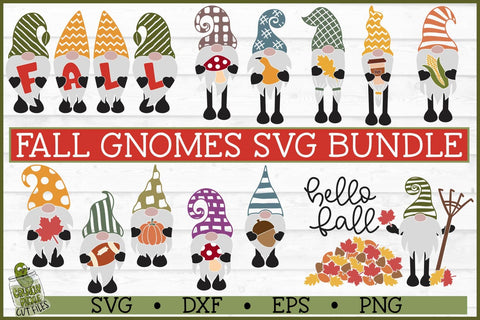 Fall Gnomes SVG Bundle SVG Crunchy Pickle 