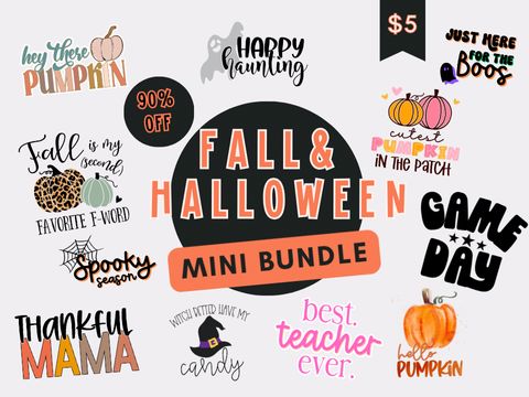 Fall & Halloween Design Bundle Bundle So Fontsy Design Shop 