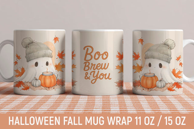 Fall & Halloween Mug Wraps – Printable PNG Set for Sublimation Sublimation KMarinaDesign 