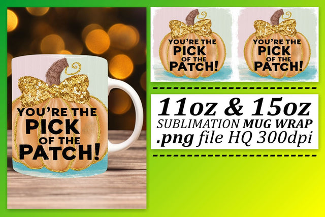 Fall Halloween Pumpkin 11oz/15oz Mug Sublimation Wrap Sublimation afrosvg 
