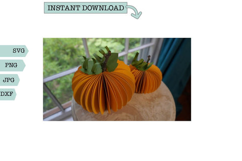 Fall Home Decor SVG- Accordion Pumpkin SVG Sharia Morton Designs 