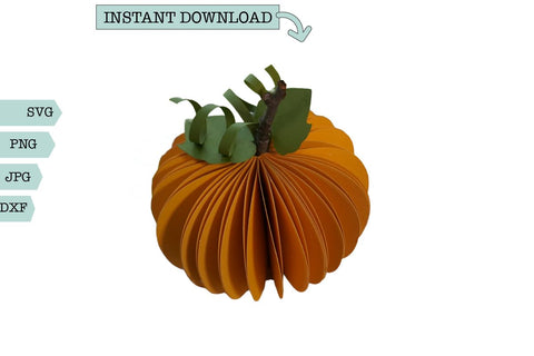 Fall Home Decor SVG- Accordion Pumpkin SVG Sharia Morton Designs 