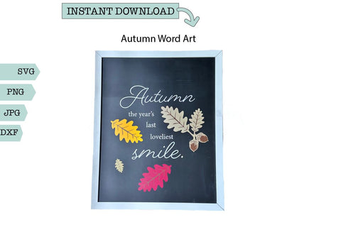 Fall Home Decor SVG- Autumn Word Art SVG Sharia Morton Designs 