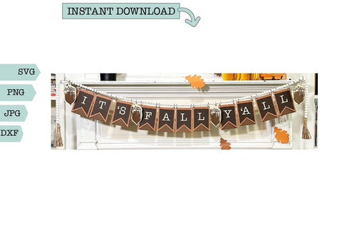 Fall Home Decor SVG-Fall Bunting SVG Sharia Morton Designs 