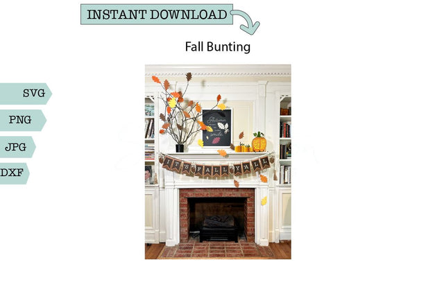 Fall Home Decor SVG-Fall Bunting SVG Sharia Morton Designs 