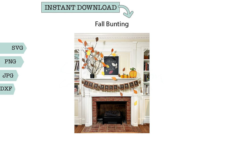 Fall Home Decor SVG-Fall Bunting SVG Sharia Morton Designs 