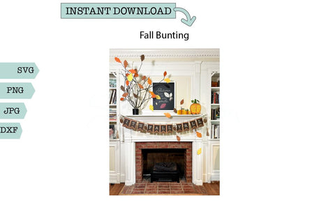 Fall Home Decor SVG-Fall Bunting SVG Sharia Morton Designs 