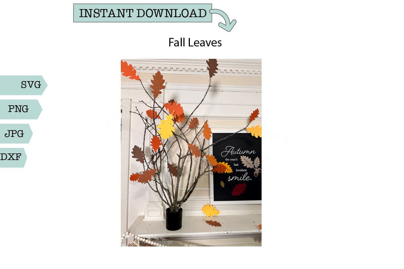 Fall Home Decor SVG- Fall Leaves SVG Sharia Morton Designs 