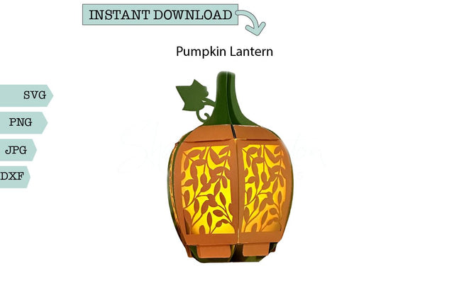 Fall Home Decor SVG- Pumpkin Lantern SVG Sharia Morton Designs 
