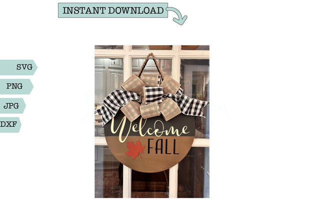 Fall Home Decor SVG- Welcome Fall SVG Sharia Morton Designs 