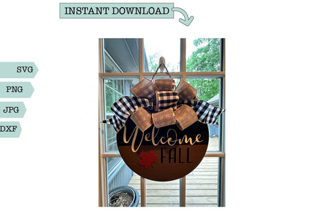 Fall Home Decor SVG- Welcome Fall SVG Sharia Morton Designs 