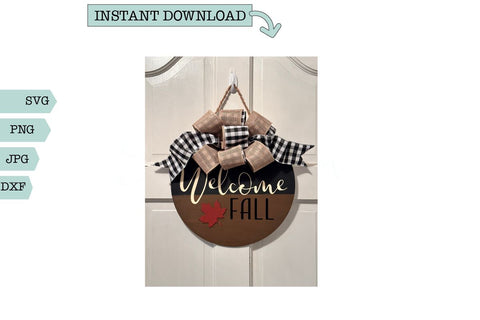 Fall Home Decor SVG- Welcome Fall SVG Sharia Morton Designs 