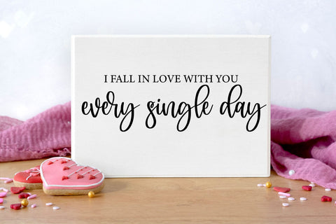 Fall in Love I Romantic Home Decor sign SVG I Love Sign SVG SVG Happy Printables Club 
