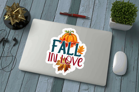 Fall in love Sticker Design Sublimation Regulrcrative 
