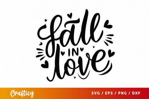 Fall in love SVG Design SVG Designangry 