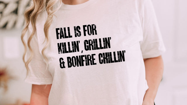 Fall Is For Killin Grillin and Bonfire Chillin SVG, Funny Fall SVG, Autumn Cut File SVG So Fontsy VIP Design Shop 