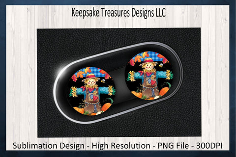 Fall Is Here Scarecrow 20oz Straight Tumbler Wrap, Car Coaster, Round Coaster, Sublimation PNG, Digital Download Sublimation Keepsake Treasures Designs LLC. 