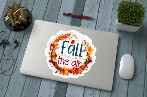 Fall is in the air Sticker Design Sublimation Regulrcrative 