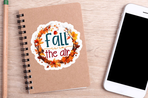 Fall is in the air Sticker Design Sublimation Regulrcrative 
