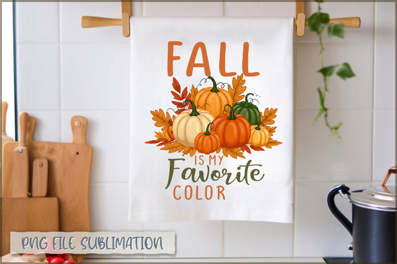 Fall is my favorite color Towel PNG Sublimation Shetara Begum 