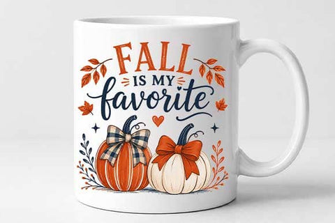 Fall Is My Favorite PNG | Pumpkin Quote Digital Download SVG BillahCrafts 