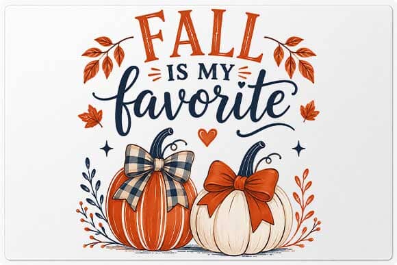 Fall Is My Favorite PNG | Pumpkin Quote Digital Download SVG BillahCrafts 