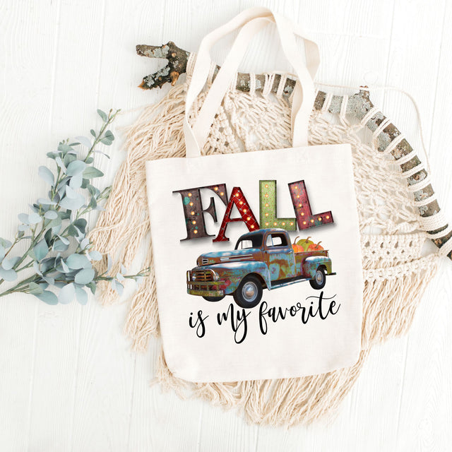 Fall Is My Favorite Vintage Truck PNG | Autumn Pumpkin Design | Rustic Seasonal Typography Sublimation So Fontsy Design Shop 