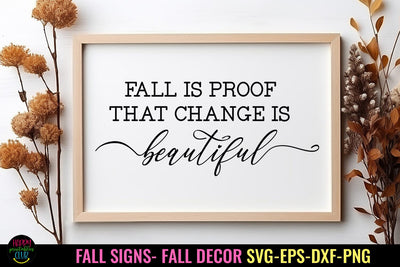 Fall is Proof That I Fall Sign SVG I Thanksgiving Decor SVG SVG Happy Printables Club 
