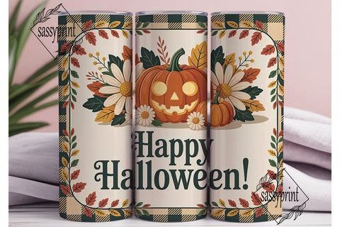 Fall Jack-o'-Lantern 20oz Tumbler Wrap Sublimation sassyprint 